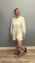 Load image into Gallery viewer, Cream Long Sleeve Romper
