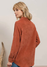 Load image into Gallery viewer, Corduroy Terracotta Button Up
