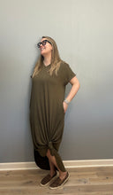 Load image into Gallery viewer, Olive T-shirt Dress

