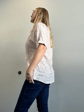Load image into Gallery viewer, Beige with White Abstract Print Blouse
