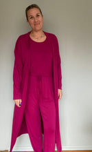Load image into Gallery viewer, Fuchsia Jumpsuit &amp; Duster Set
