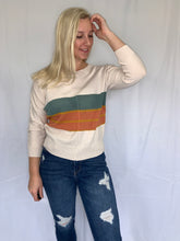 Load image into Gallery viewer, Modern Stripe Spring Sweater
