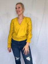 Load image into Gallery viewer, Mustard Bishop Blouse
